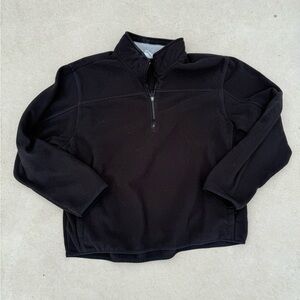 Athletic Works Black Zip-Up Fleece Pullover